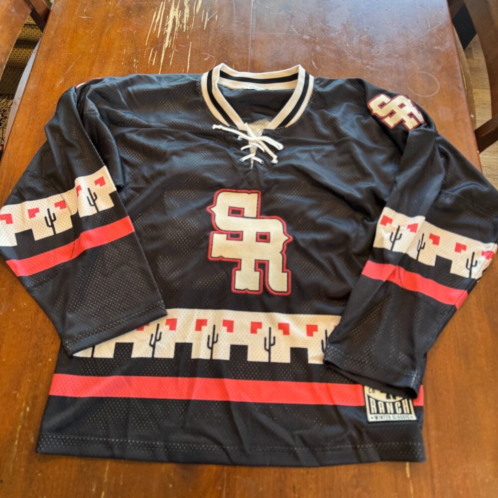 Stevenson Ranch Winter Classic Black Hockey Jersey XL #23